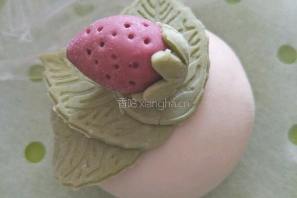 草莓蛋糕馒头的做法图解25