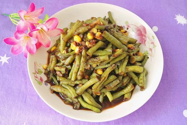 玉米炒豇豆的做法图解15