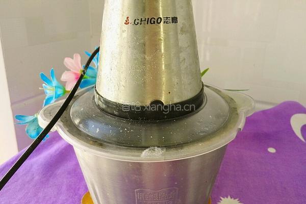 丝瓜虾球营养米糊的做法图解4