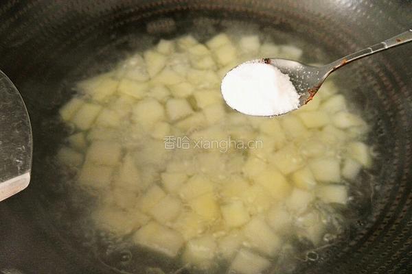 土豆炒菜心的做法图解8