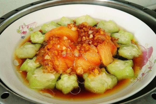蒜香番茄丝瓜的做法图解11