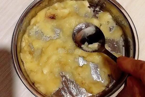 燕麦香蕉饼的做法图解2