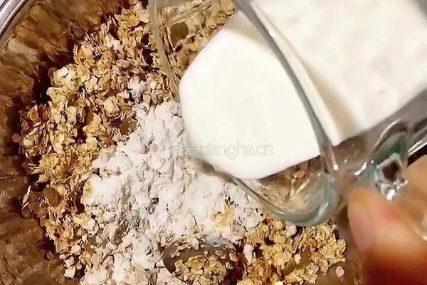 燕麦香蕉饼的做法图解9