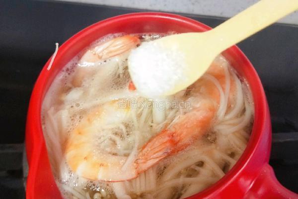 菌菇鲜虾汤的做法图解16