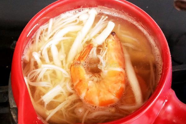 菌菇鲜虾汤的做法图解18