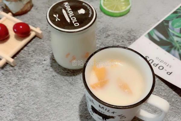 芒果牛奶冻的做法图解7