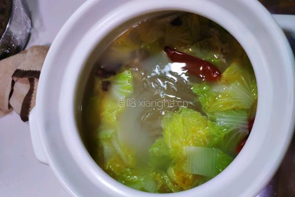 羊肉白菜粉丝煲（快手版）的做法图解7