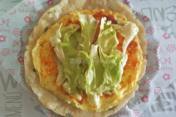 葱油饼牛排卷的做法图解5