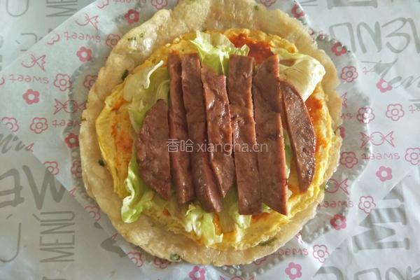 葱油饼牛排卷的做法图解6