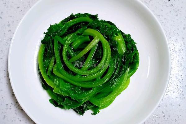白灼茼蒿的做法图解4