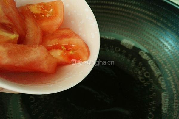 西红柿炒白菜的做法图解4