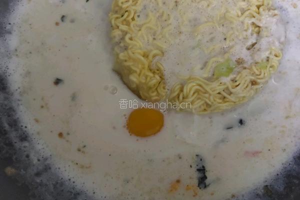 牛奶方便面的做法图解4