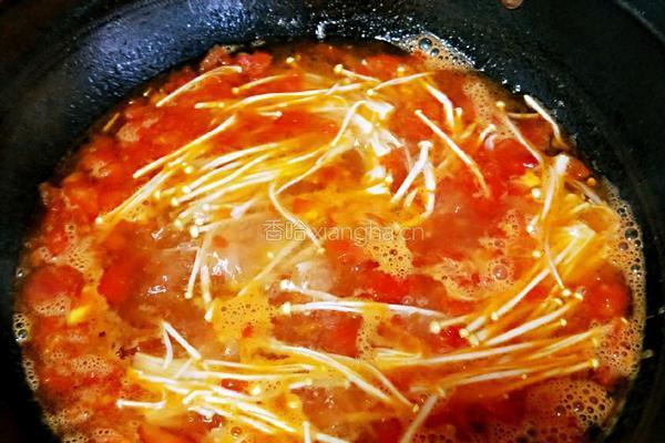 金针菇番茄豆腐汤的做法图解20