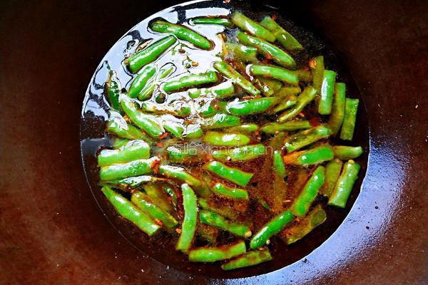 清炒四季豆的做法图解8