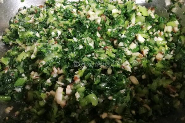 青菜香菇包子的做法图解4