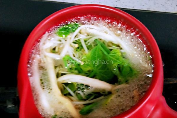 菌汤龙须菜的做法图解12