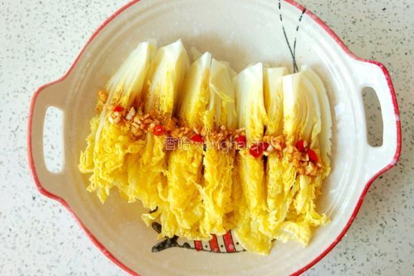 凉拌娃娃菜的做法图解4