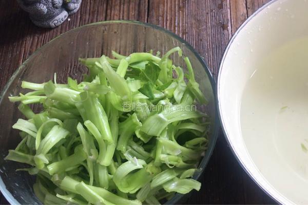 辣椒酱拌空心菜梗（减肥版）的做法图解3