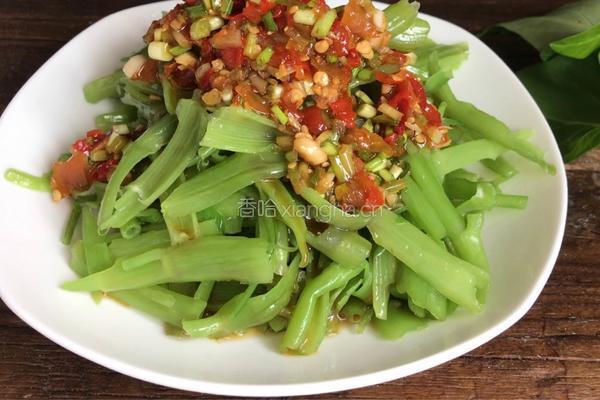 辣椒酱拌空心菜梗（减肥版）的做法图解12