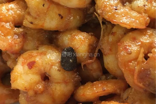 豆鼓辣酱爆炒虾仁的做法图解3