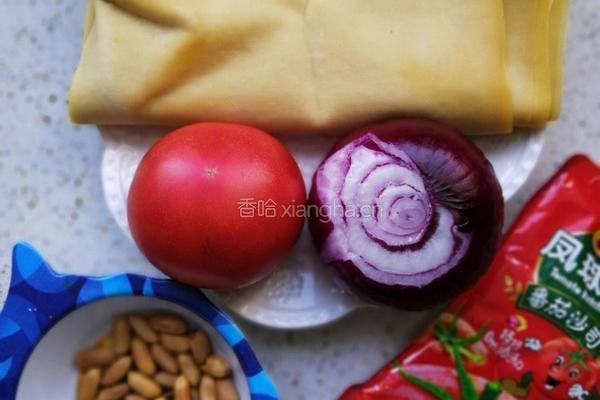茄汁豆腐皮的做法图解1