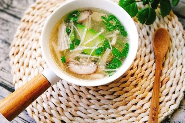 黄瓜金针菇汤的做法图解13