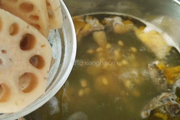 黄豆莲藕鸡汤的做法图解10