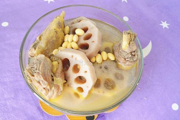 黄豆莲藕鸡汤的做法图解12