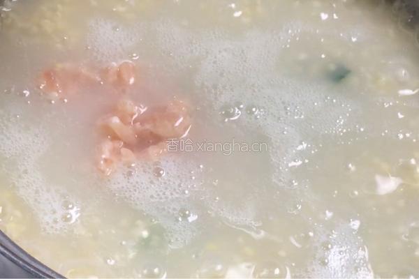 黄瓜鸡肉小米粥（减肥版）的做法图解6