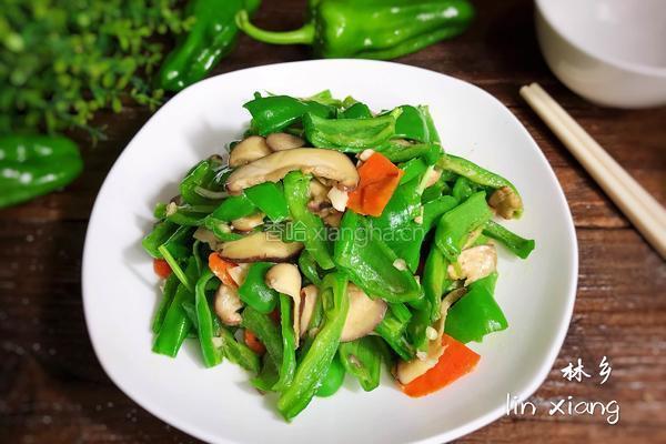 青椒炒香菇的做法图解15