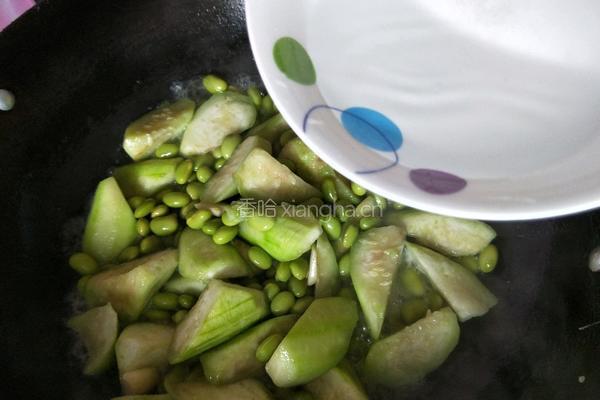 毛豆炒丝瓜的做法图解8