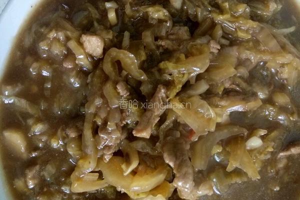 酸菜肉丝面的做法图解5