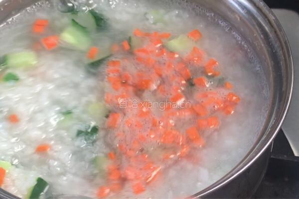 黄瓜虾皮粥的做法图解9