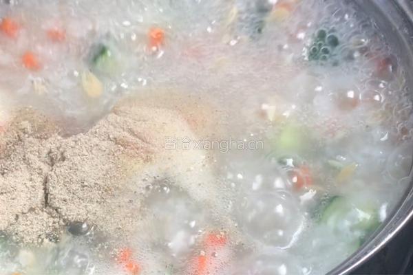 黄瓜虾皮粥的做法图解10