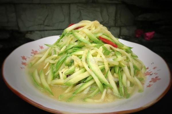 炝西葫芦丝的做法图解9
