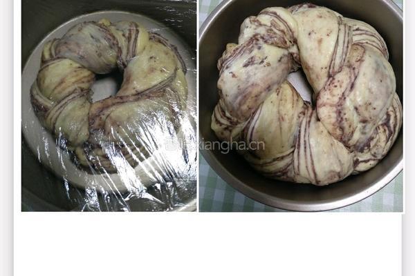 无需揉出膜的手撕豆沙面包的做法图解6