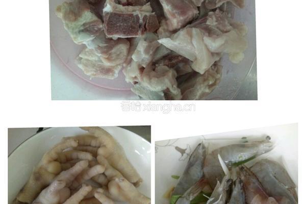 麻辣香锅排骨鸡爪虾的做法图解1