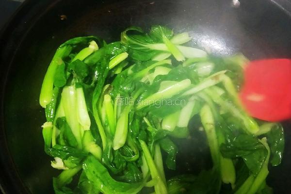 口蘑炒青菜的做法图解12