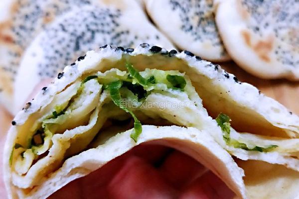 黑芝麻千层葱饼的做法图解33