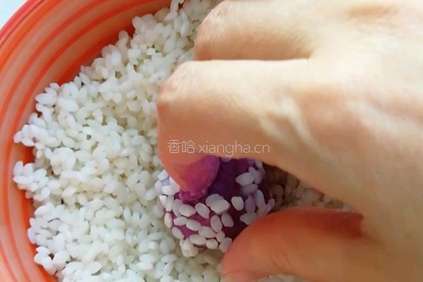 紫薯糯米珍珠丸的做法图解8