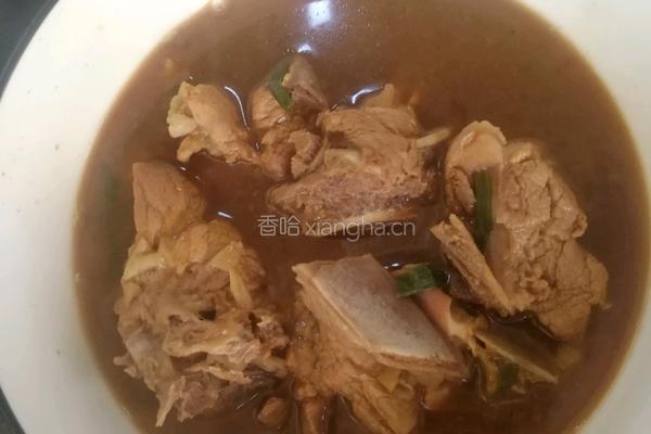 排骨炖豆角焖面的做法图解9
