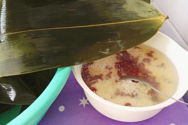 红豆粽子的做法图解6
