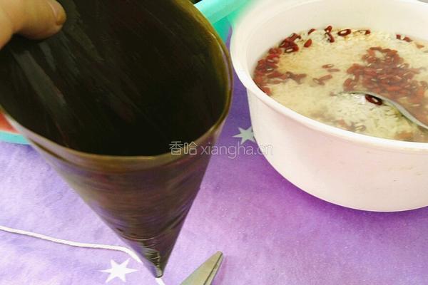 红豆粽子的做法图解7