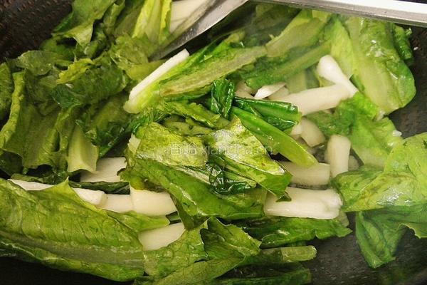山药炒油麦菜的做法图解8