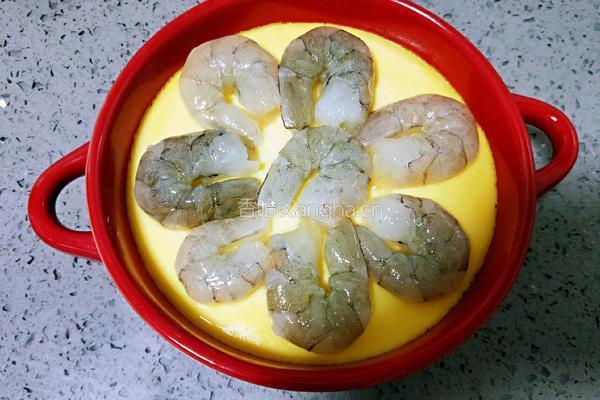 鲜虾蒸水蛋的做法图解14