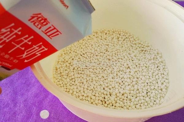 西米红豆三角粽的做法图解4