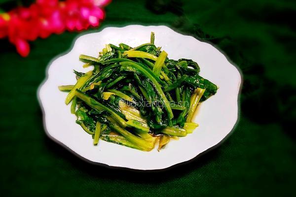 清炒油麦菜的做法图解10