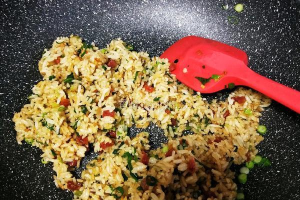 广式腊肠肠炒饭的做法图解14