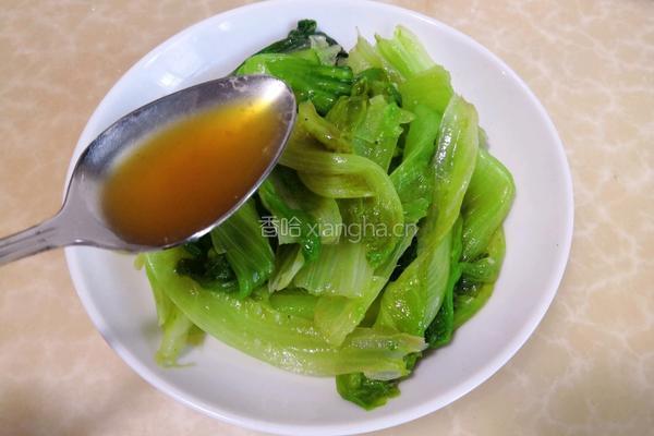 蚝油生菜的做法图解13