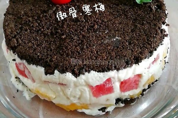 西瓜芒果奥利奥奶油蛋糕的做法图解14